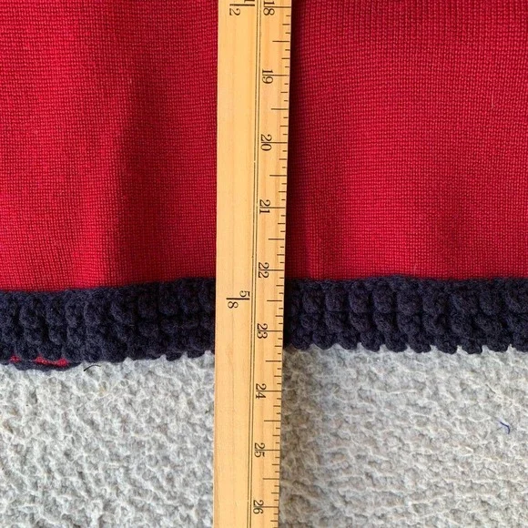 Talbots Dark Red Merino Lady Cardigan Sweater, Large - Picture 6 of 7